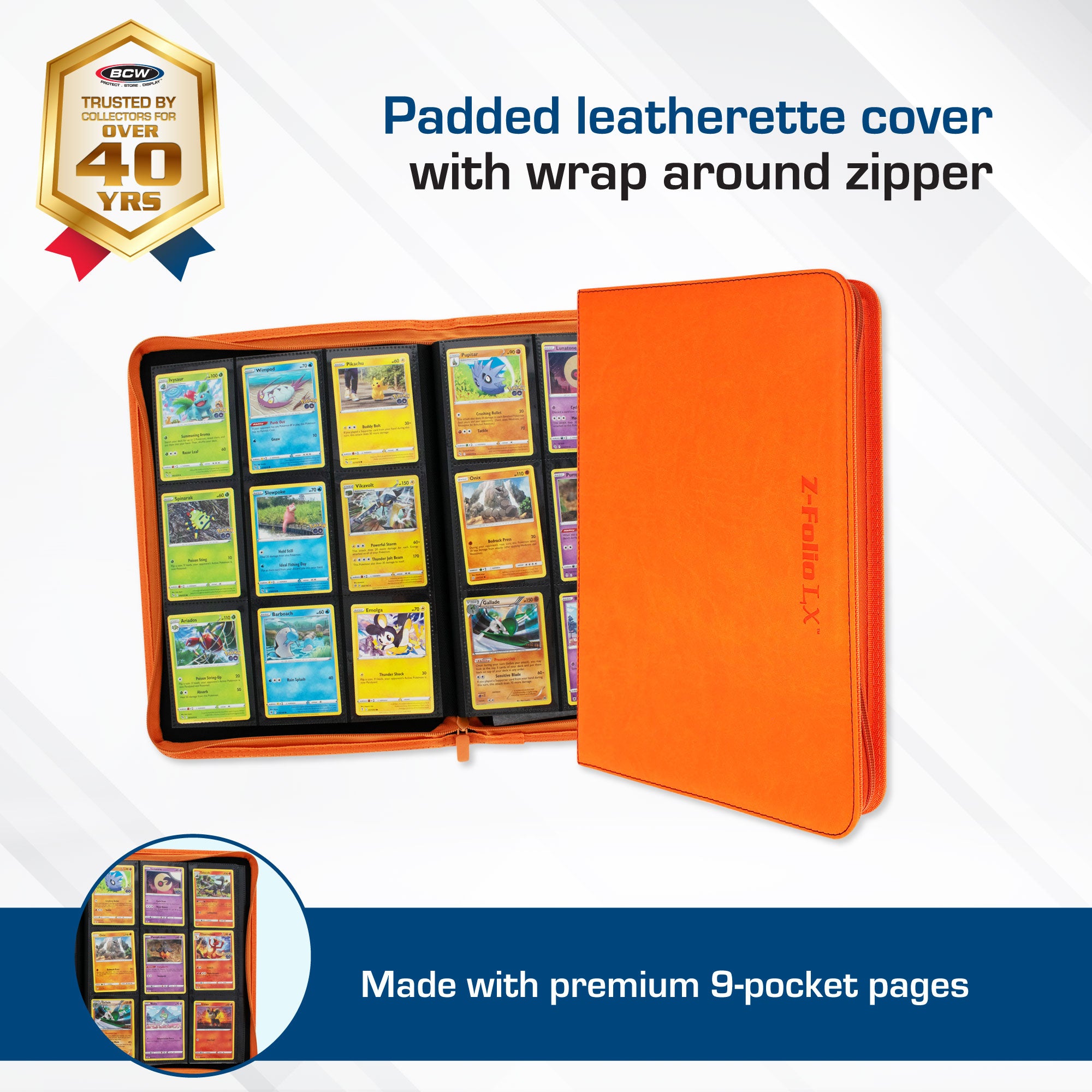 Z-Folio 9-Pocket Album - Orange