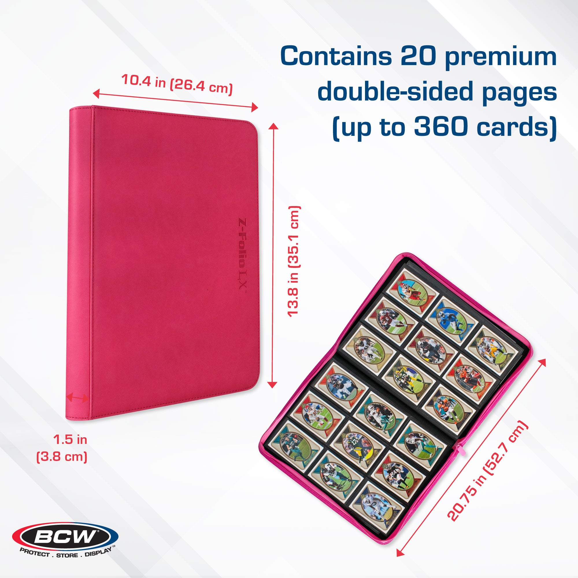 Z-Folio 9-Pocket Album - Pink