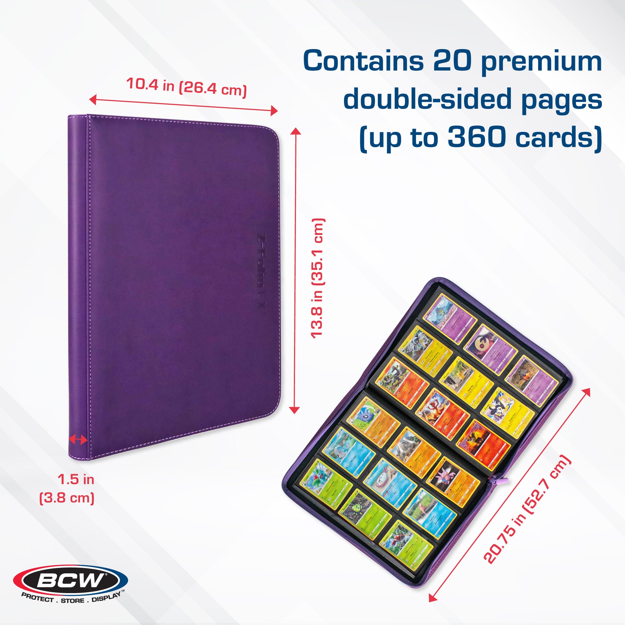 Z-Folio 9-Pocket Album - Purple