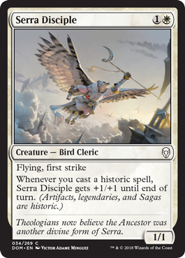 Serra Disciple (Dominaria) Near Mint Foil