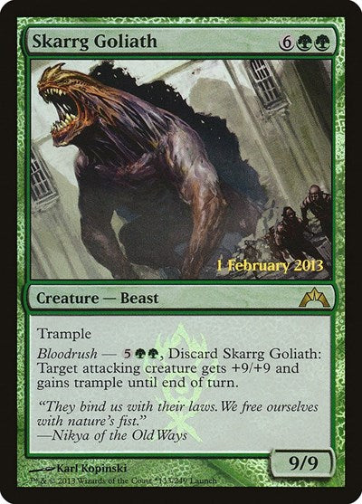 Skarrg Goliath (Promos: Launch Party and Release Event) Light Play Foil