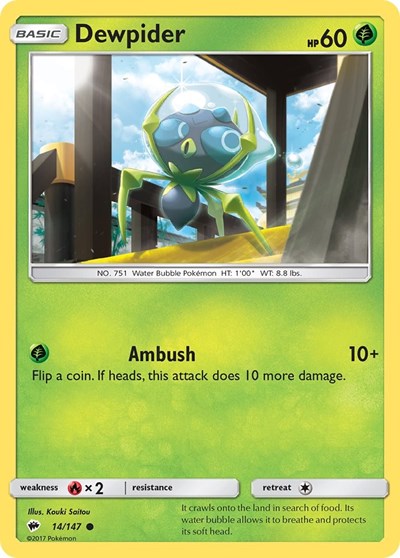 Dewpider (SM - Burning Shadows) Near Mint
