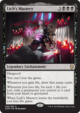 Lich's Mastery (Dominaria) Light Play