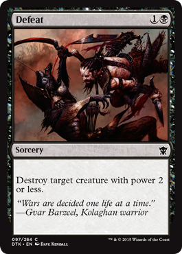 Defeat (Dragons of Tarkir) Light Play Foil