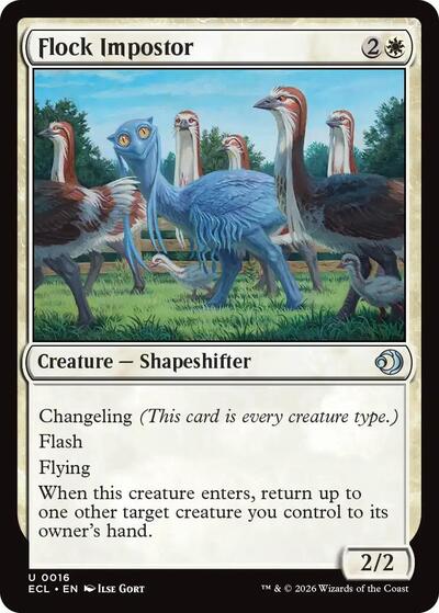 Flock Impostor (Lorwyn Eclipsed) Near Mint Foil