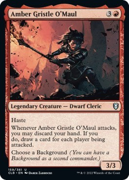 Amber Gristle O'Maul (Commander Legends: Battle for Baldur's Gate) Near Mint Foil