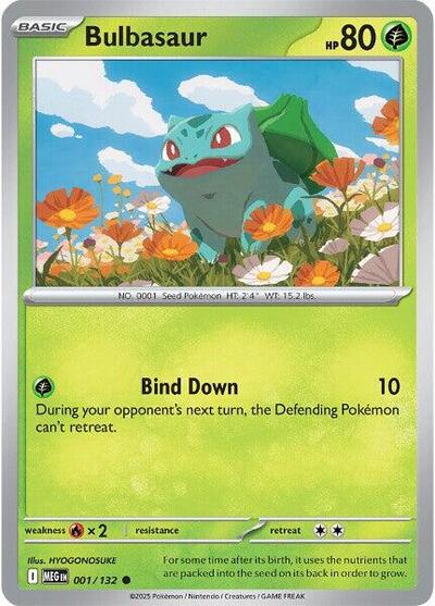 Bulbasaur - 001 (ME01: Mega Evolution) Near Mint Reverse Holofoil