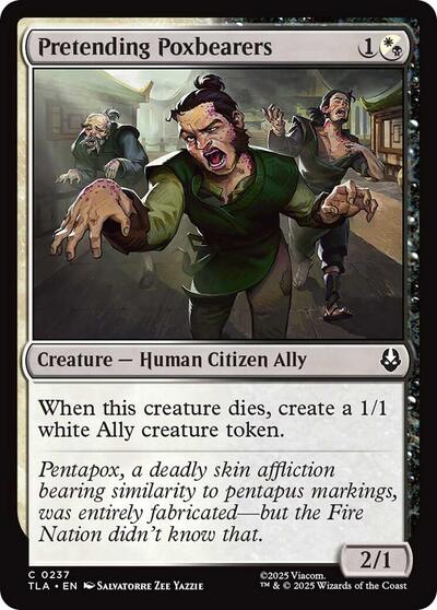 Pretending Poxbearers (Avatar: The Last Airbender) Near Mint Foil