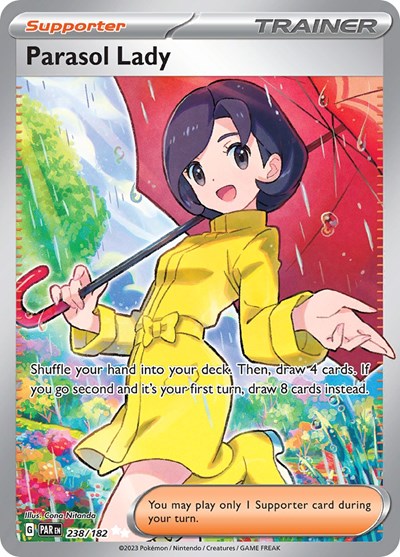 Parasol Lady - 238 (Scarlet and Violet: Paradox Rift) Near Mint Holofoil