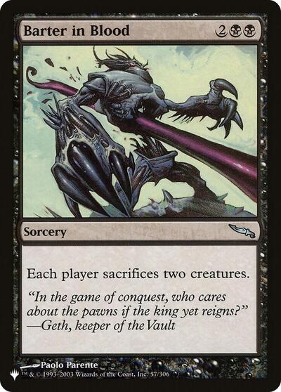 Barter in Blood (The List) Near Mint
