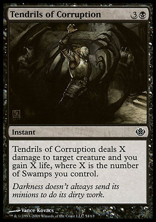 Tendrils of Corruption (Duel Decks: Garruk vs Liliana) Light Play
