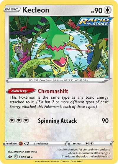 Kecleon (SWSH06: Chilling Reign) Near Mint Reverse Holofoil