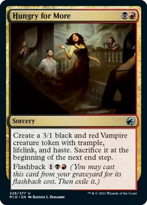 Hungry for More (Innistrad: Midnight Hunt) Light Play Foil