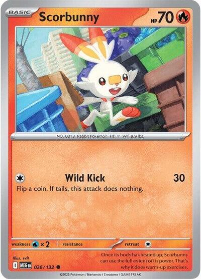 Scorbunny (ME01: Mega Evolution) Near Mint