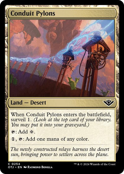 Conduit Pylons (Outlaws of Thunder Junction) Light Play Foil