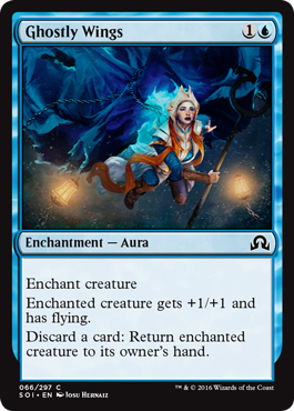 Ghostly Wings (Shadows Over Innistrad) Light Play Foil
