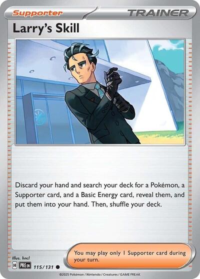 Larry's Skill - 115 (SV: Prismatic Evolutions) Near Mint Reverse Holofoil