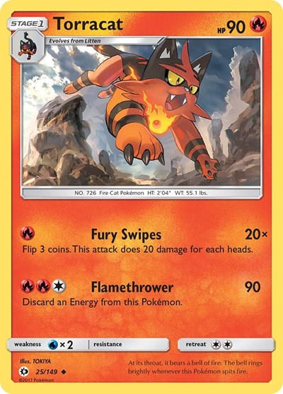 Torracat (SM Base Set) Near Mint