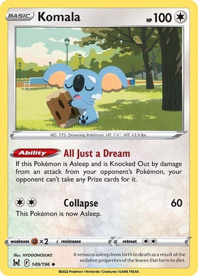 Komala (SWSH11: Lost Origin) Near Mint