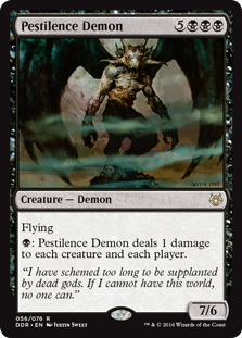 Pestilence Demon (Duel Decks: Nissa vs Ob Nixilis) Light Play