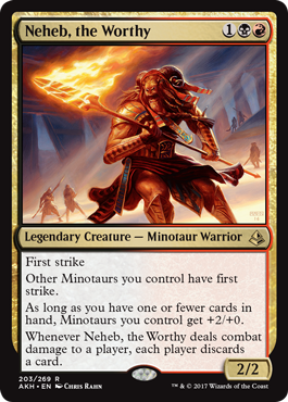 Neheb, the Worthy (Amonkhet) Light Play Foil