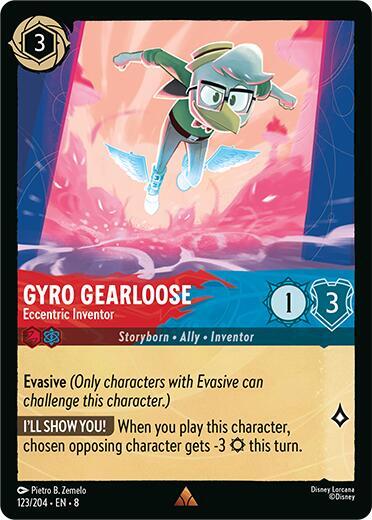 Gyro Gearloose - Eccentric Inventor (Reign of Jafar) Near Mint Cold Foil