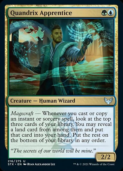 Quandrix Apprentice (Strixhaven) Near Mint Foil