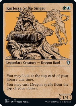 Korlessa, Scale Singer (Showcase) (Commander Legends: Battle for Baldur's Gate) Light Play Foil