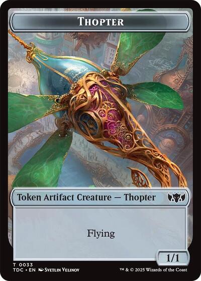 Thopter / Bird Double-Sided Token (Commander: Tarkir: Dragonstorm) Near Mint
