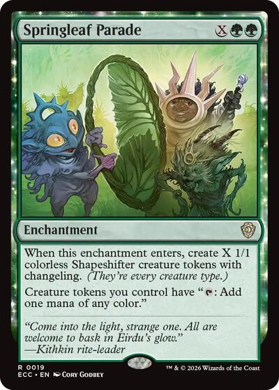 Springleaf Parade (Commander: Lorwyn Eclipsed) Near Mint