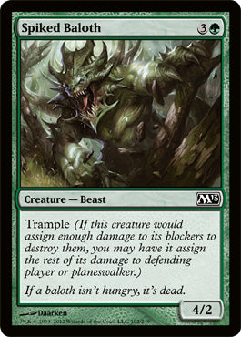 Spiked Baloth (Magic 2013 Core Set) Light Play
