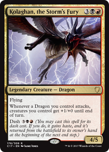 Kolaghan, the Storm's Fury (Commander 2017) Light Play