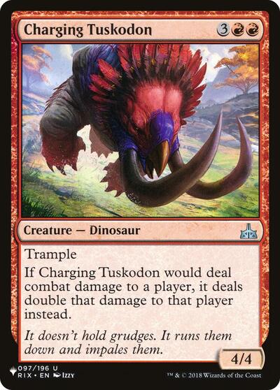 Charging Tuskodon (The List) Near Mint