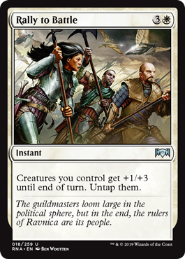 Rally to Battle (Ravnica Allegiance) Light Play Foil