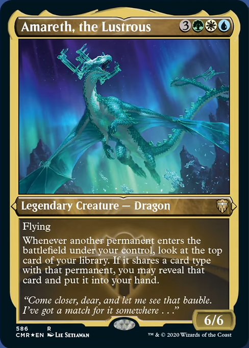Amareth, the Lustrous (Foil Etched) (Commander Legends) Near Mint Foil