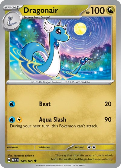 Dragonair - 148 (Scarlet and Violet: 151) Near Mint Reverse Holofoil