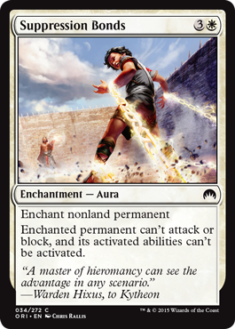 Suppression Bonds (Magic Origins) Light Play Foil