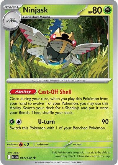 Ninjask - 017 (ME01: Mega Evolution) Near Mint