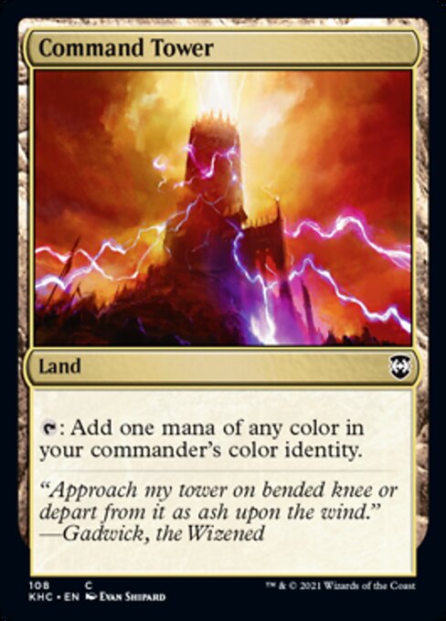 Command Tower (Commander 2021 Kaldheim) Light Play