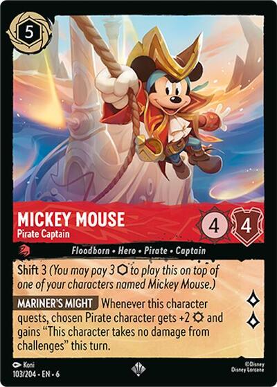 Mickey Mouse - Pirate Captain (Azurite Sea) Near Mint