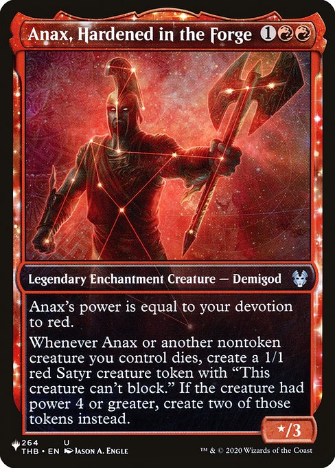 Anax, Hardened in the Forge (The List) Near Mint