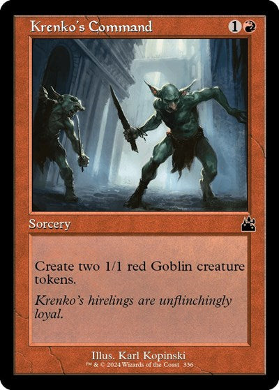 Krenko's Command (Retro Frame) (Ravnica Remastered) Light Play
