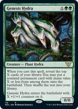 Genesis Hydra (Commander: Kamigawa: Neon Dynasty) Light Play