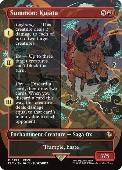 Summon: Kujata (Borderless) (Commander: FINAL FANTASY) Near Mint