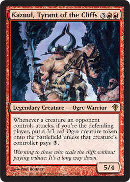 Kazuul, Tyrant of the Cliffs (Worldwake) Light Play