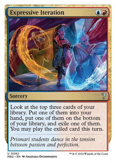 Expressive Iteration (White Border) (Mystery Booster 2) Near Mint