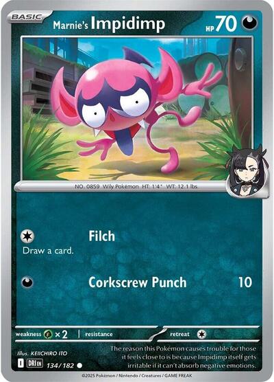 Marnie's Impidimp (SV10: Destined Rivals) Near Mint