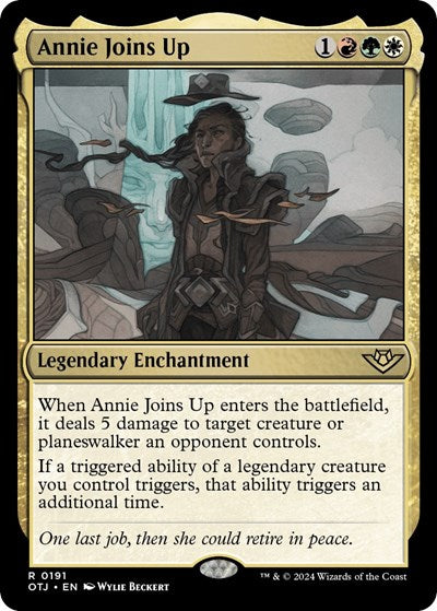 Annie Joins Up (Outlaws of Thunder Junction) Light Play Foil