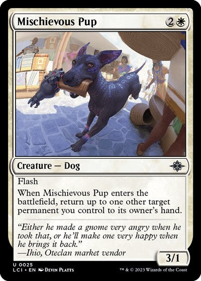 Mischievous Pup (The Lost Caverns of Ixalan) Near Mint Foil