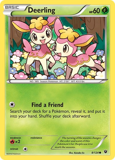 Deerling (XY - Fates Collide) Near Mint